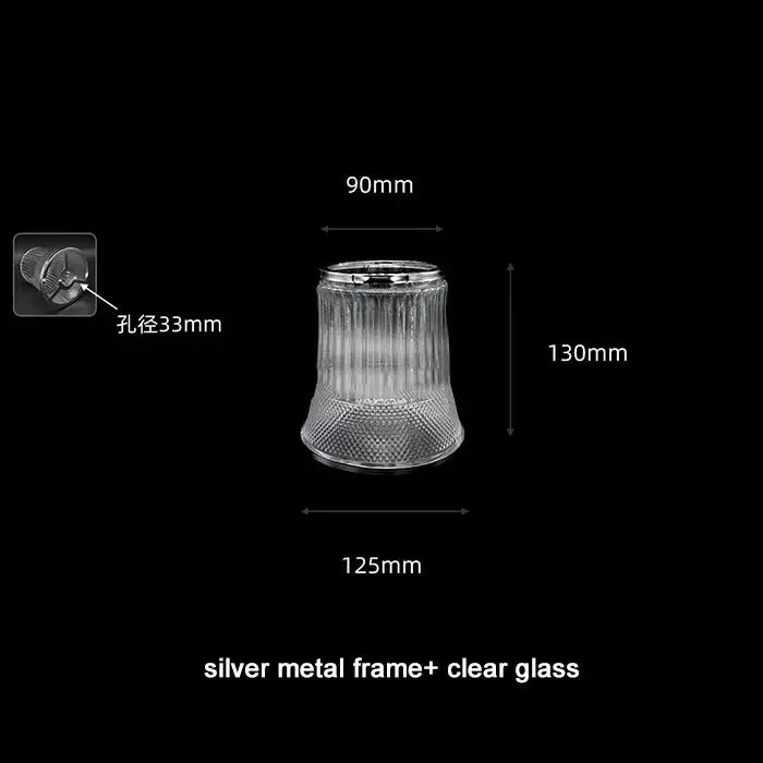 Modern 1.81 - 1.37 Inches Opening Glass or Crystal Lamp Shade
