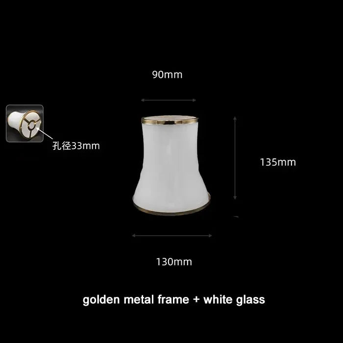 Modern 1.81 - 1.37 Inches Opening Glass or Crystal Lamp Shade