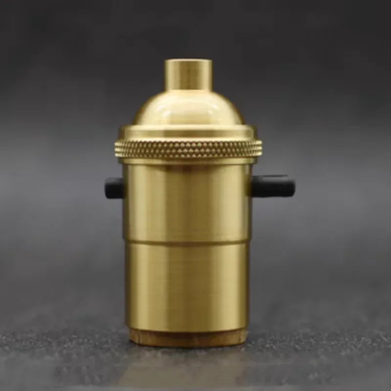Brass 100% copper Lamp Holder Electric Light Socket Knob or Chain Switch