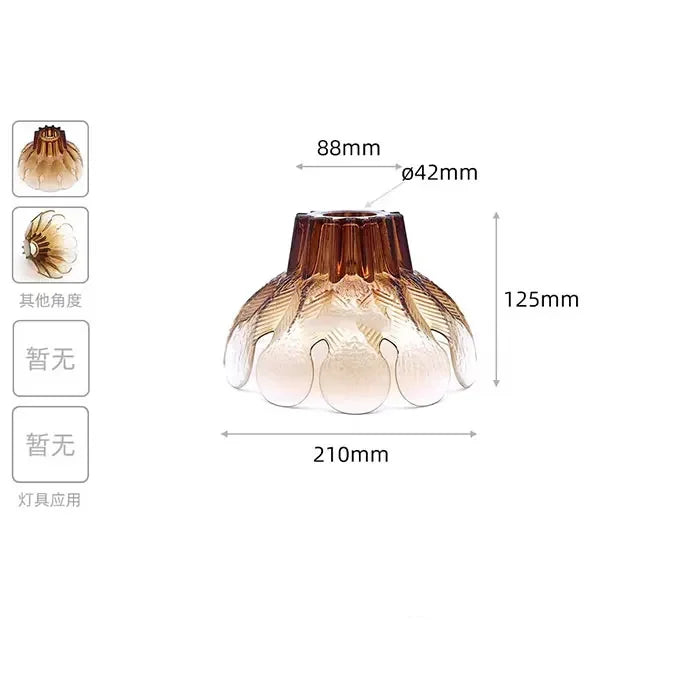 Industrial Art Decor Stained Glass Lamp Shade Replacement