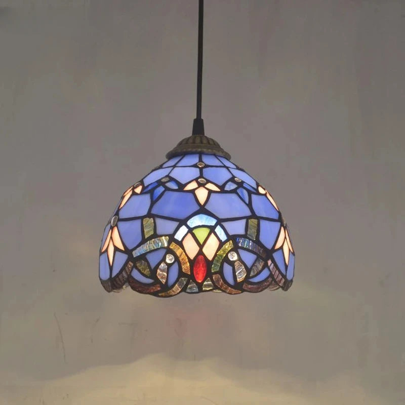 Stained  Glass Retro Restaurant Lamp