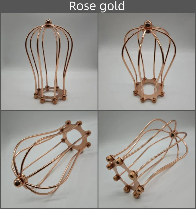 6 Styles Black Finished Iron Cage Lampshade