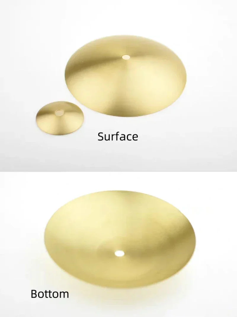 Brass arc center hole lampshade bottom