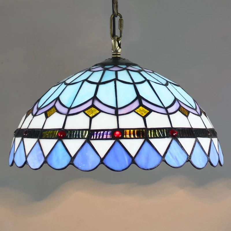 Stained  Glass Retro Restaurant Lamp