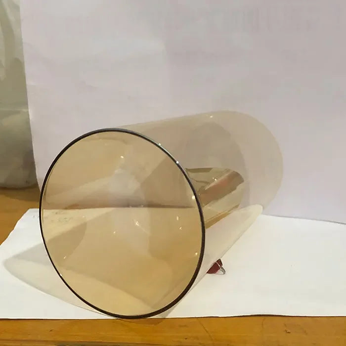 Amber Glass Lamp Shade D10xH20cm H15cm Cylinder Tea Color Glass Cover Replacement for Bathroom Wall Sconce Chandelier Lighting