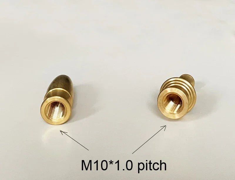 All Brass Female Thread Inner Tooth M10*1.0 Pitch Top Nut