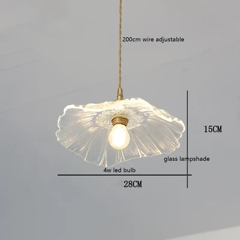 IWHD Modern Green Glass LED Pendant Lamp