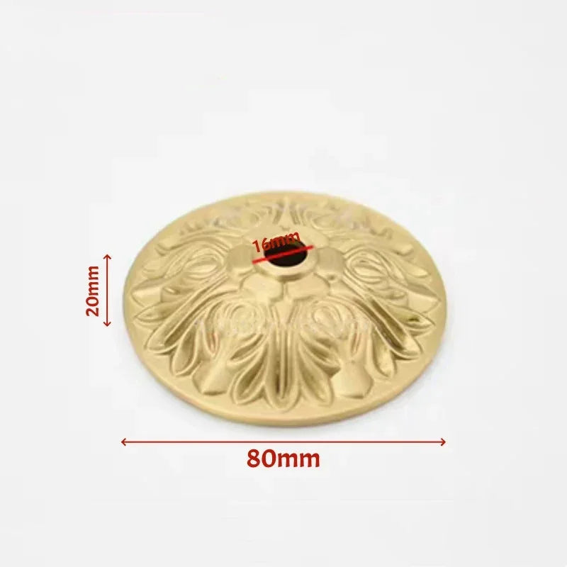 Solid Brass European Ceramic Lamp Socket Cover