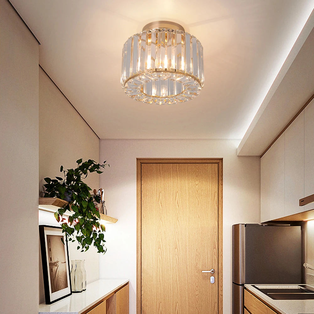 Glass Led Pendant Light Modern Ceiling Lamp Adjustable Living Dining Room Nordic Aisle Decor Balcony Corridor Hanging Fixture - Adrianas Specialty Lamp Shades