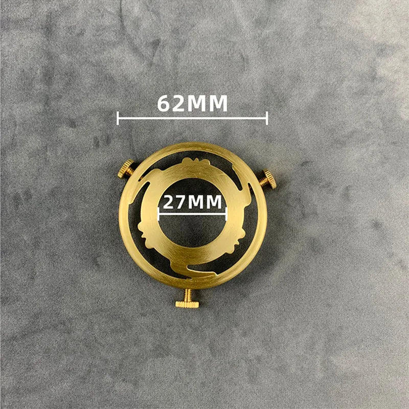 100% Brass Three Holes Ring E27 E14 Screw Lampshade Fixed Ring Holder Shade and Socket Connecter Fixed Copper Lamp Accessories