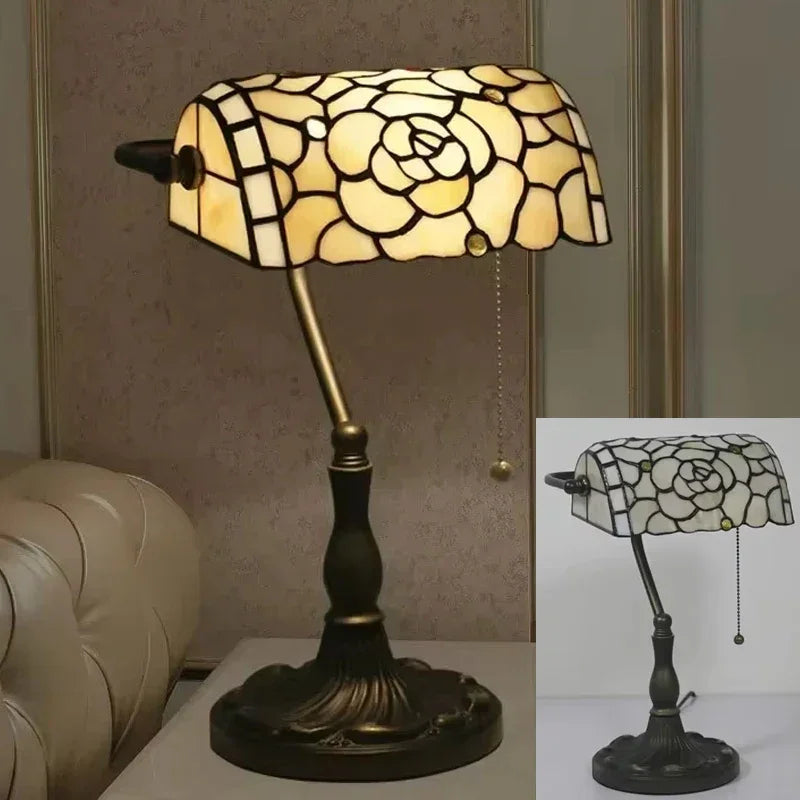 Rose Table Lamp Bedroom Bedside Desk Lamp