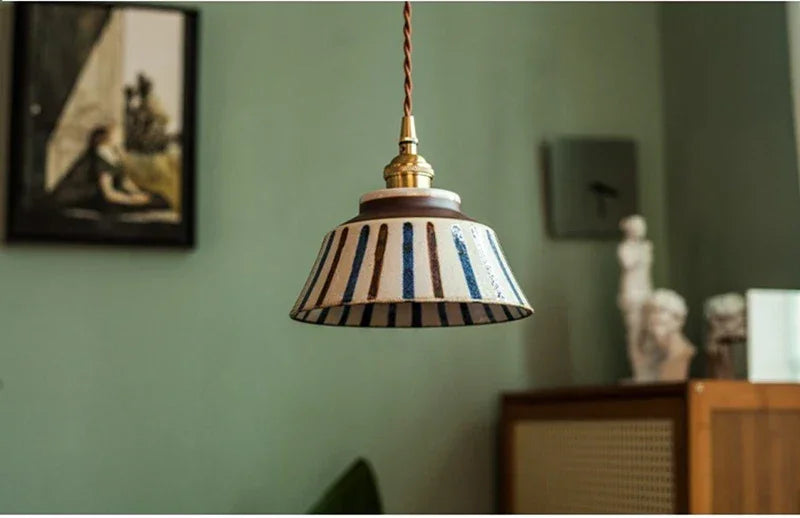 IWHD Creative Coloured Glaze Pendant Light LED Hanging Lamp For Home Decoration Dining Living Room E27 Bulb Included 90V-260V