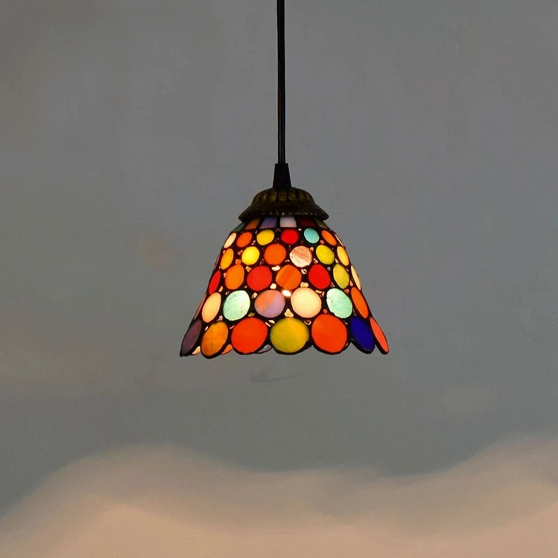 Stained  Glass Retro Restaurant Lamp