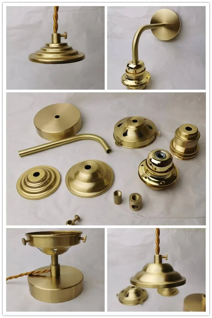 Brass material lampshade cover