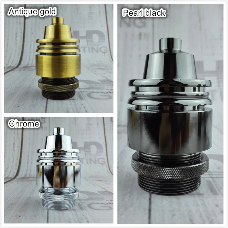 Vintage thread E27 ceramic plastic socket Edison Vintage lampshade bracket DIY lamp accessories aluminum lamp holder