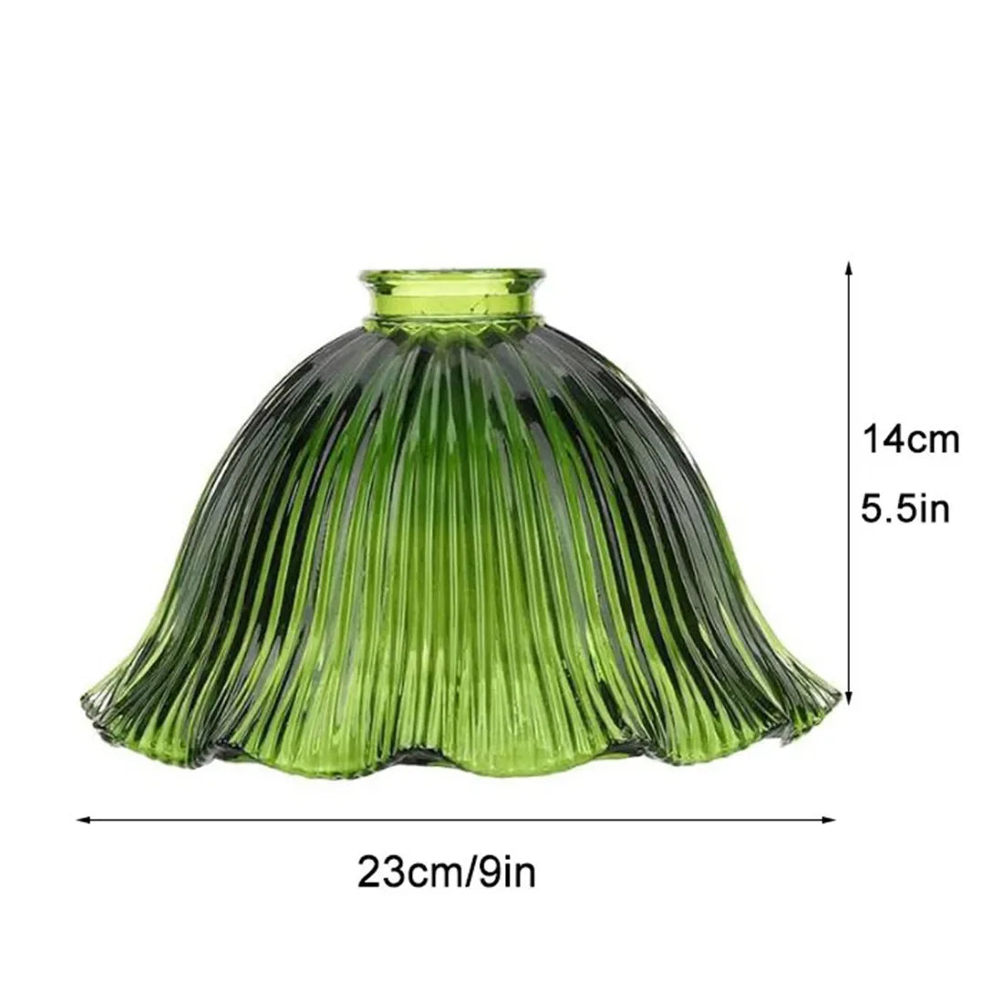 Screw Fixed Clear Green Lamp Shade