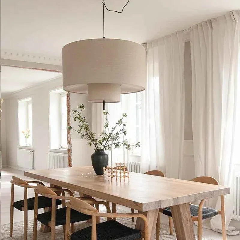 Nordic Minimalist Wabi Sabi Fabric Chandelier