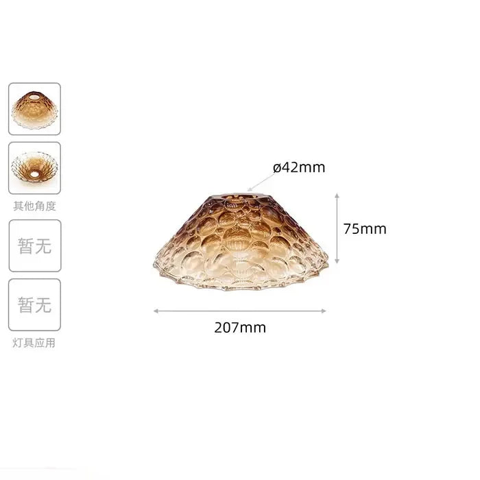 Industrial Art Decor Stained Glass Lamp Shade Replacement