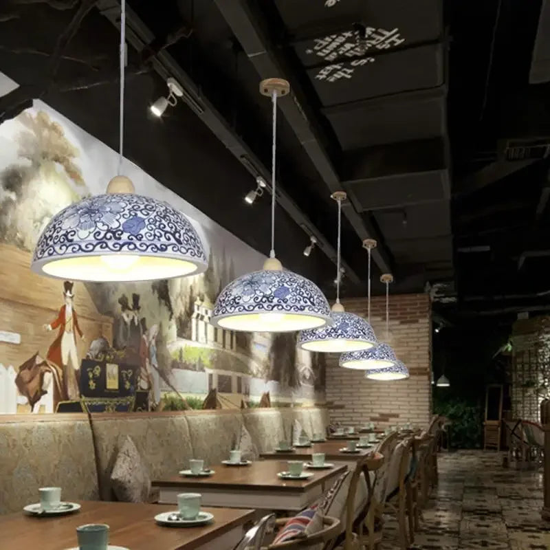 Large Porcelain Pendant Lamp Shades - Adrianas Specialty Lamp Shades