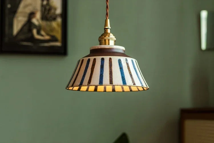 Hand Painted Ceramic Hanging Lights