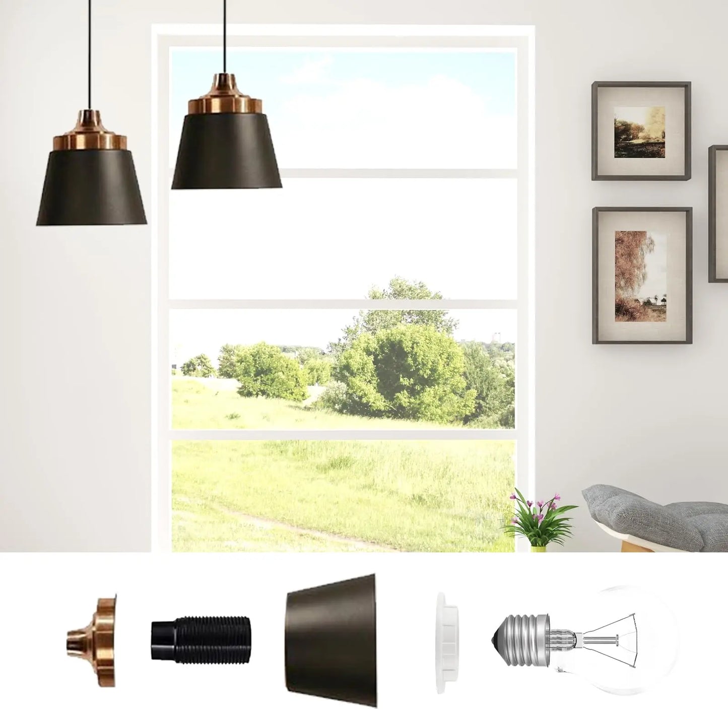 12 Pcs E27 to E14 Lampshade Reducer Ring