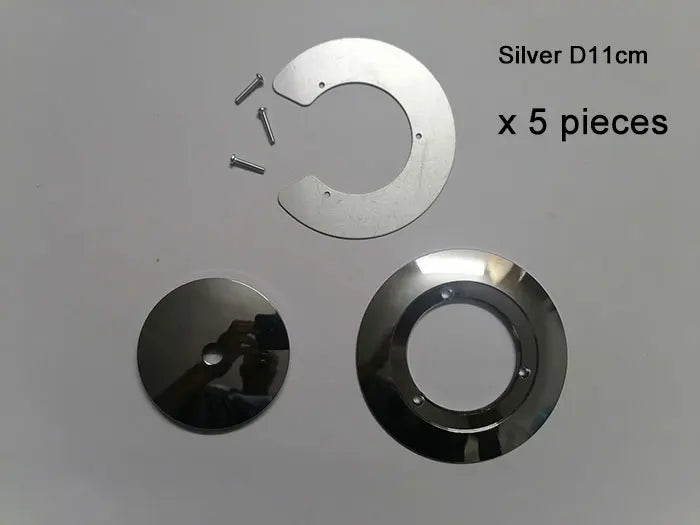 1/5/10pcs Bronze Chrome Metal Lampshade Holder Parts for Magic Bean Glass Shade Silver Aluminum Ring Cover to Hold Lampshade - Adrianas Specialty Lamp Shades
