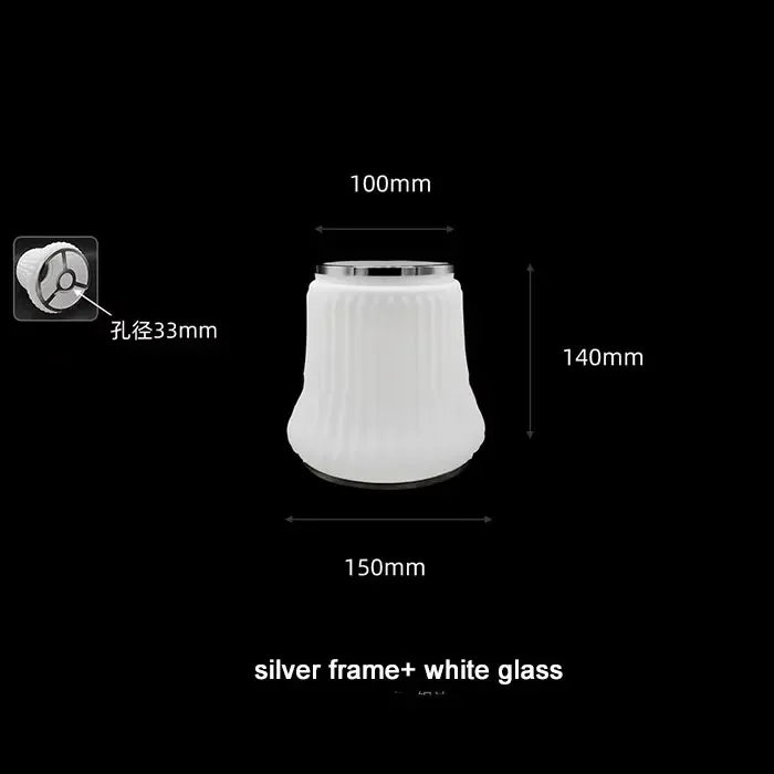 Modern 1.81 - 1.37 Inches Opening Glass or Crystal Lamp Shade