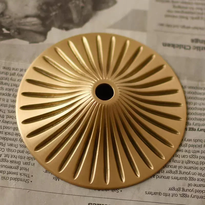 Solid Brass European Ceramic Lamp Socket Cover