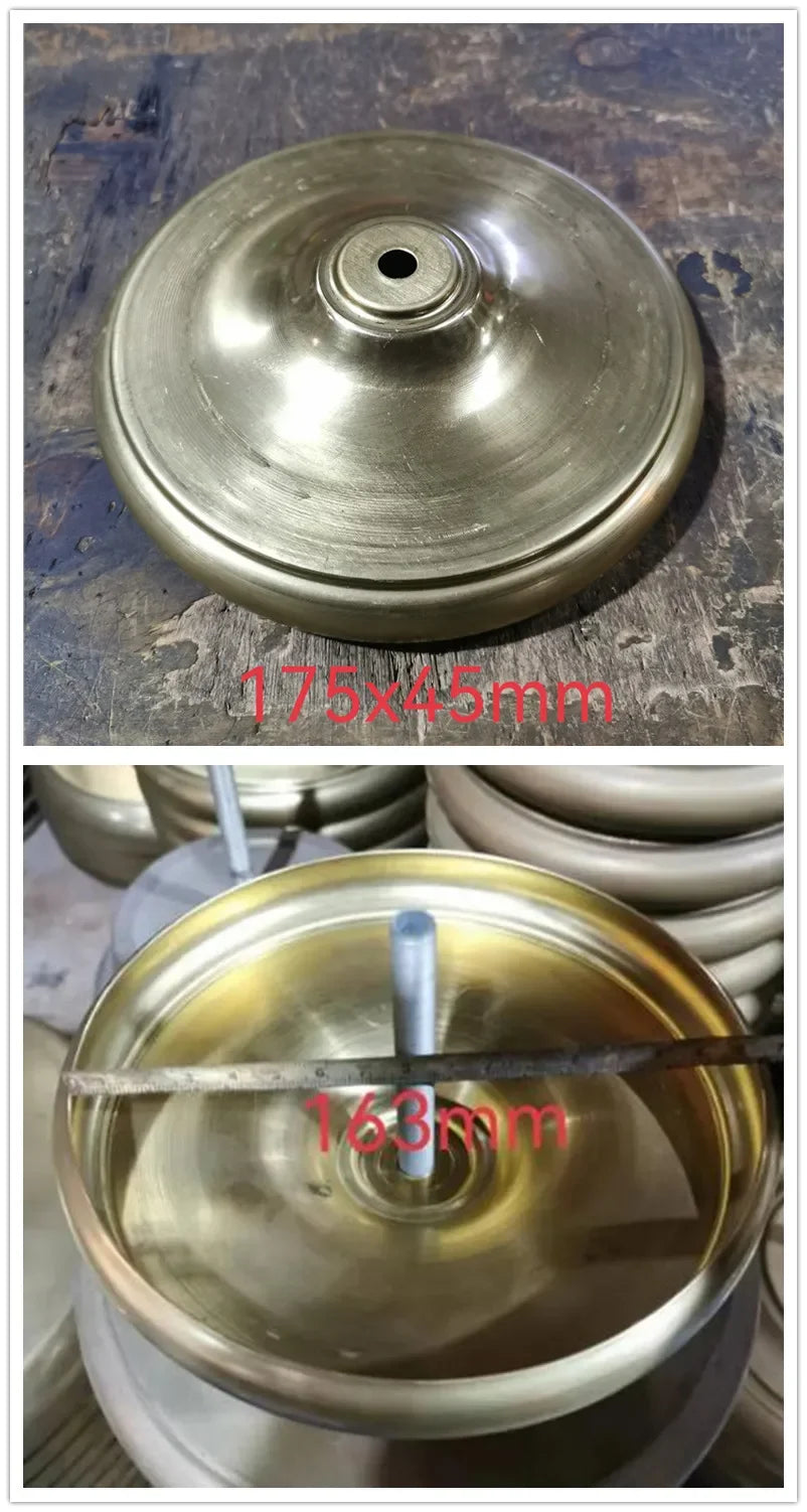 Big sizes of Brass desk lamp lampshade claw unpolished ceramic vase lid copper cover customizble DIY copper Lighting accessories