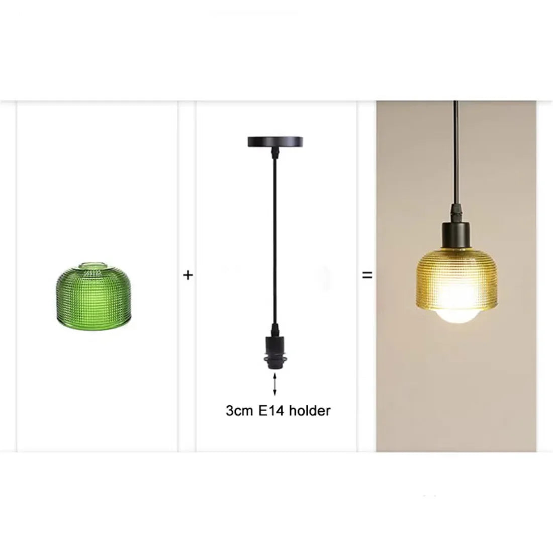 Clear Frost 1.18 Inch Opening E14 Glass Lamp Shades Replacement