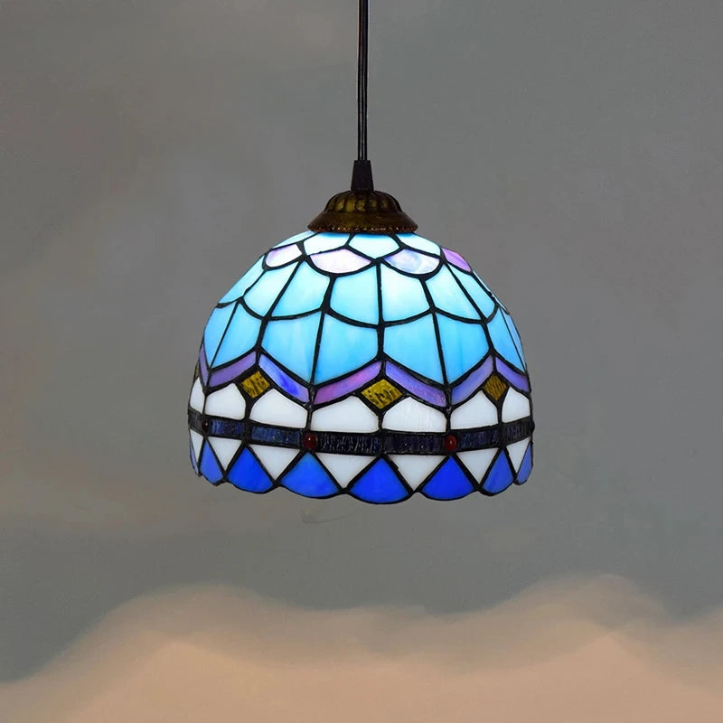 Stained  Glass Retro Restaurant Lamp
