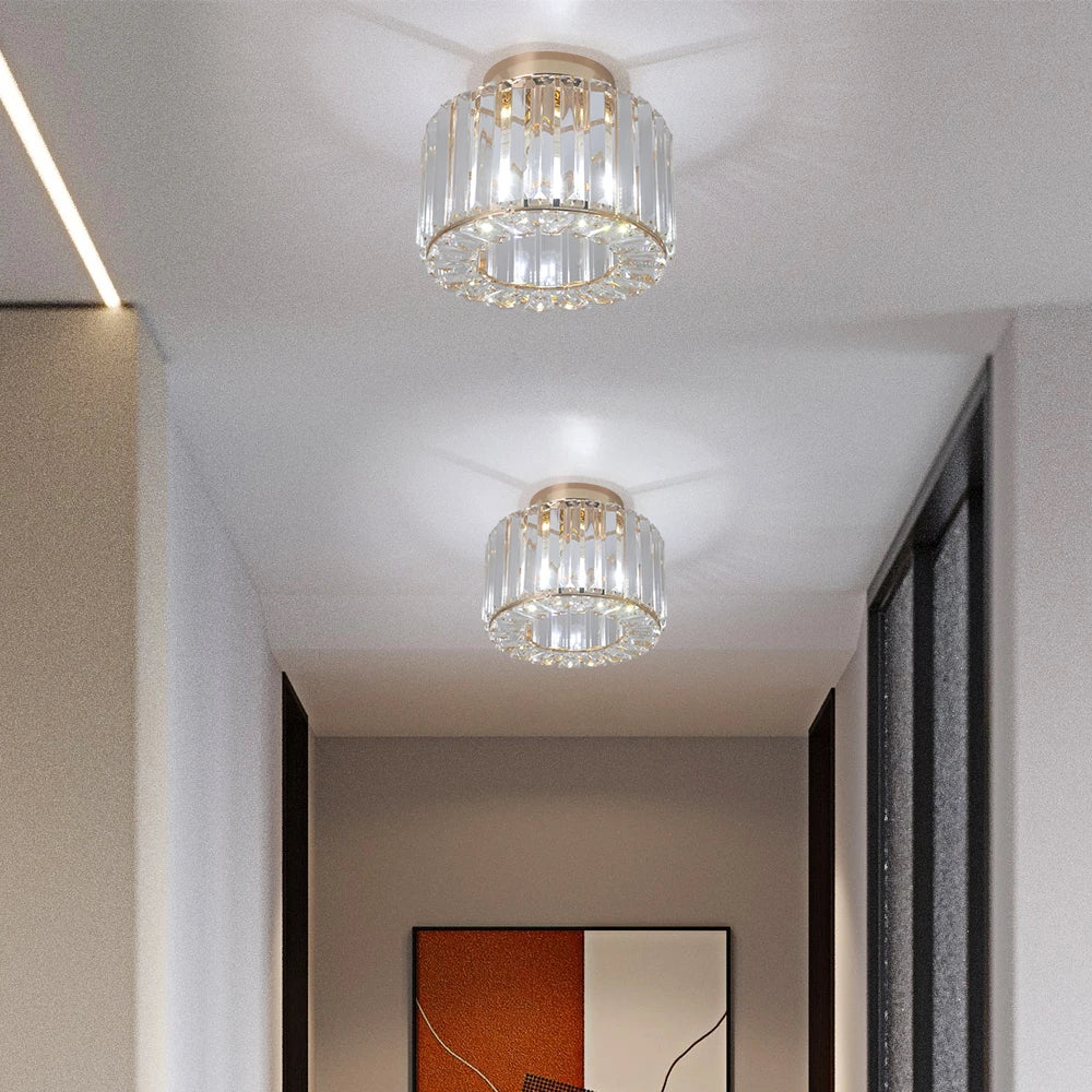 Glass Led Pendant Light Modern Ceiling Lamp Adjustable Living Dining Room Nordic Aisle Decor Balcony Corridor Hanging Fixture - Adrianas Specialty Lamp Shades