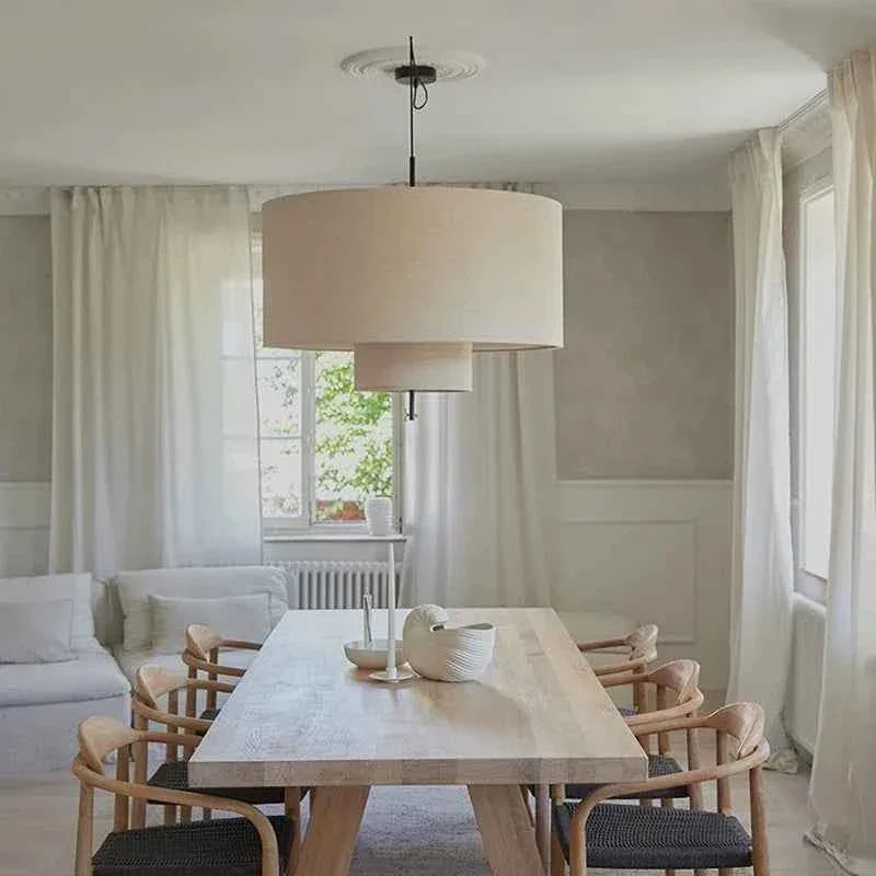 Nordic Minimalist Wabi Sabi Fabric Chandelier