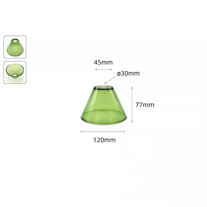 Clear Frost 1.18 Inch Opening E14 Glass Lamp Shades Replacement