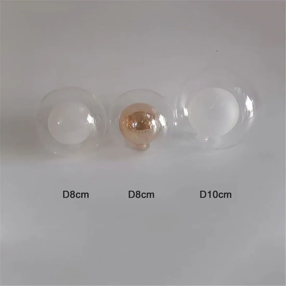 1/4/8pcs Pack .39 inch opening globe G4 glass shade