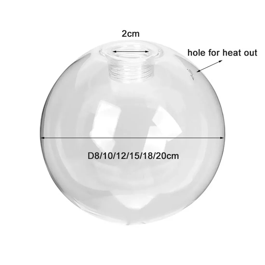 100mm 150mm Sphere G9 Round Ball Lamp Cover Clear Glass Globe Lampshade Replacement for Lighting Fixture Wall Sconces Chandelier - Adrianas Specialty Lamp Shades