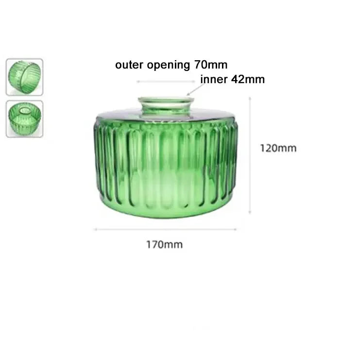 Screw Fixed Bell Shaped Glass Shade Replacement