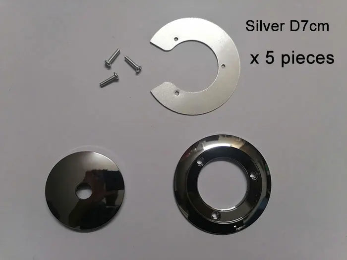 1/5/10pcs Bronze Chrome Metal Lampshade Holder Parts for Magic Bean Glass Shade Silver Aluminum Ring Cover to Hold Lampshade - Adrianas Specialty Lamp Shades
