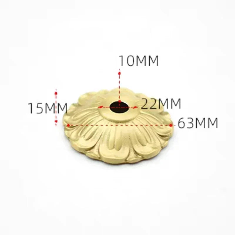 Solid Brass European Ceramic Lamp Socket Cover