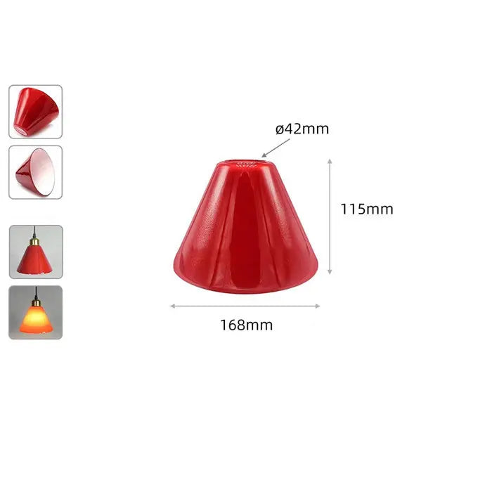 Green 16 inch Opening Bell Shape Glass Shade Replacement for E26 E27 - Adrianas Specialty Lamp Shades