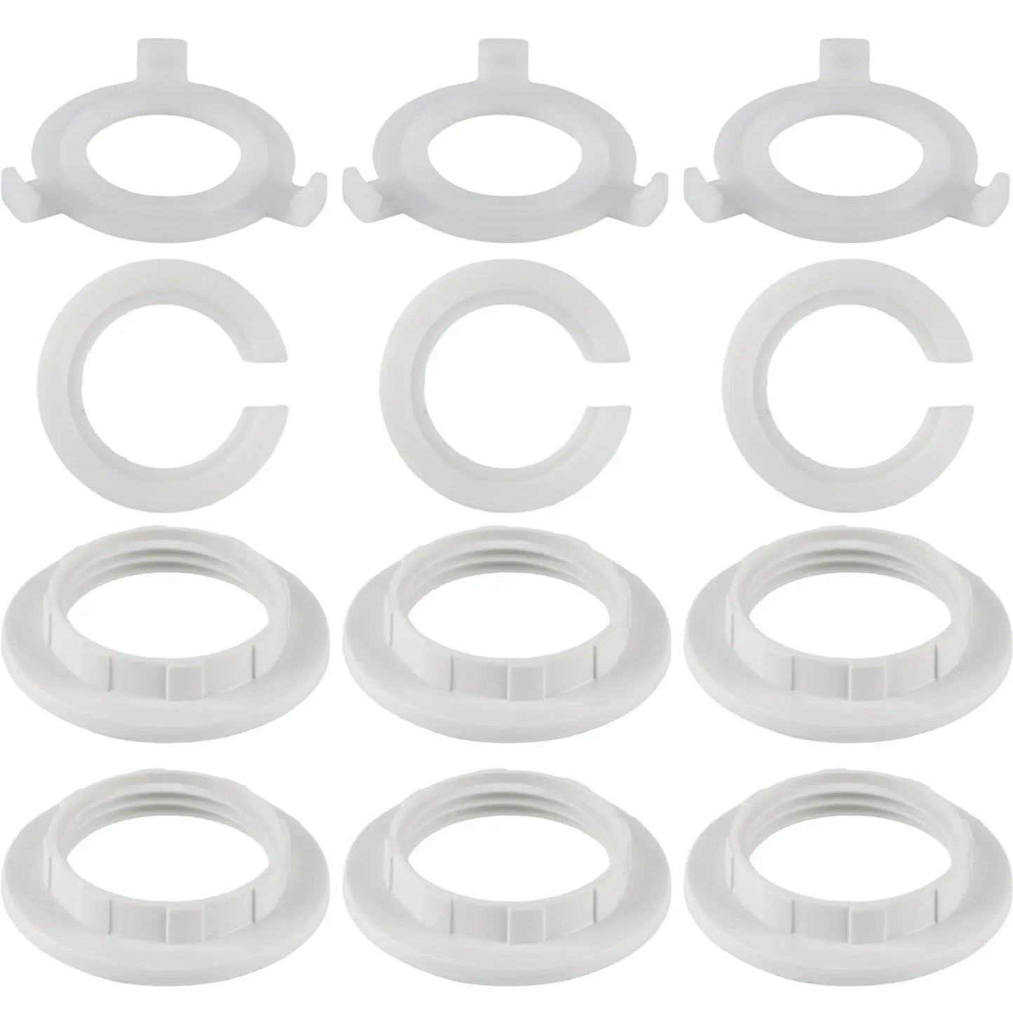 12 Pcs E27 to E14 Lampshade Reducer Ring