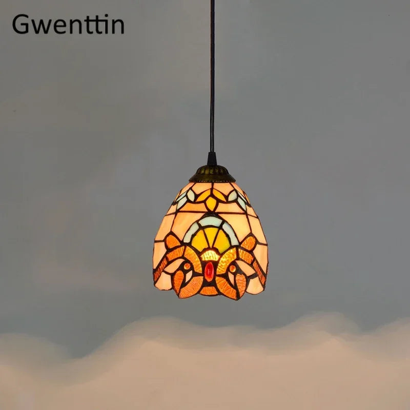 Tiffany Stained Glass Pendant Lamp Shade