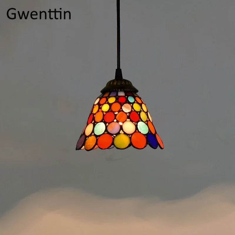Tiffany Stained Glass Pendant Lamp Shade