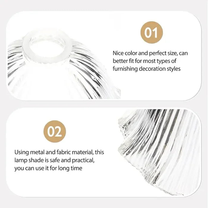 Screw Fixed Clear Green Lamp Shade