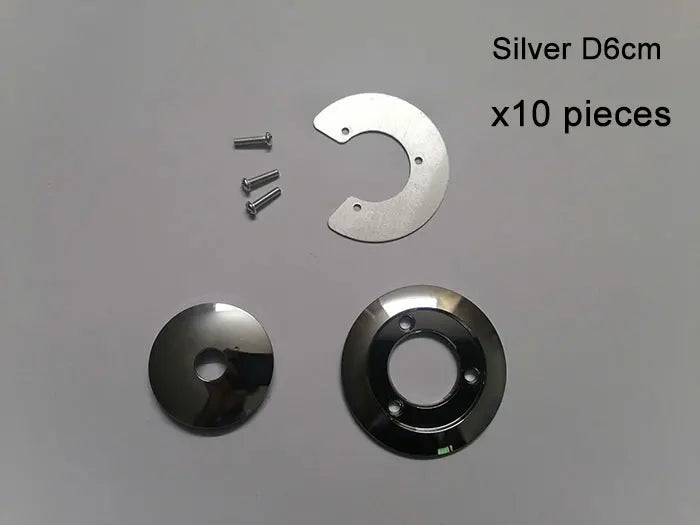 1/5/10pcs Bronze Chrome Metal Lampshade Holder Parts for Magic Bean Glass Shade Silver Aluminum Ring Cover to Hold Lampshade - Adrianas Specialty Lamp Shades