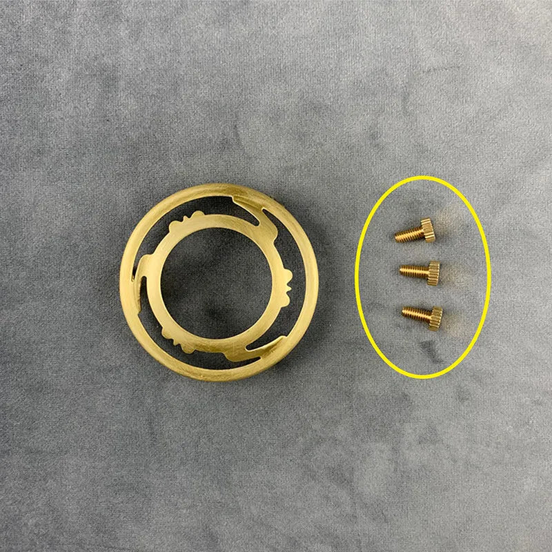 100% Brass Three Holes Ring E27 E14 Screw Lampshade Fixed Ring Holder Shade and Socket Connecter Fixed Copper Lamp Accessories