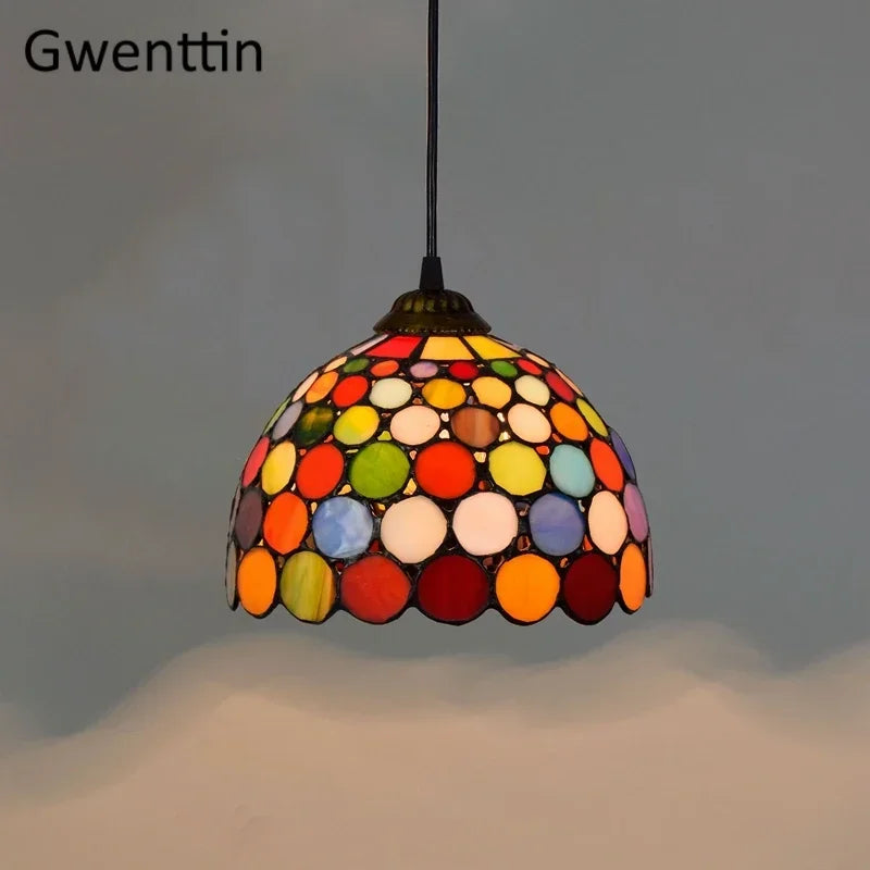 Tiffany Stained Glass Pendant Lamp Shade