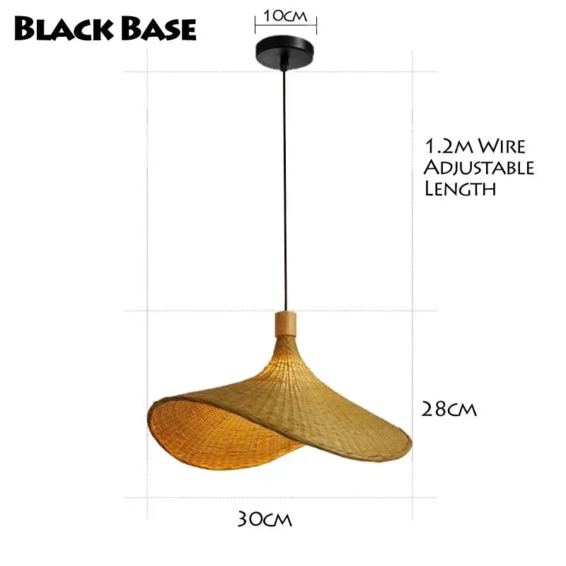 Classic Bamboo Lustre Chandelier Hanging Lamp Ceiling Handmade Rattan Pendant Light Fixture Weaving HomeLiving люстра потолочная