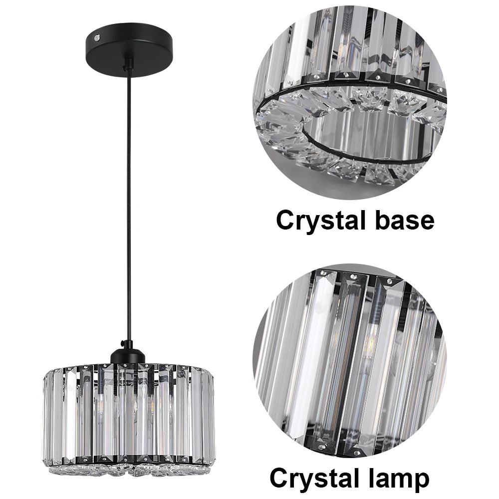 Glass Led Pendant Light Modern Ceiling Lamp Adjustable Living Dining Room Nordic Aisle Decor Balcony Corridor Hanging Fixture - Adrianas Specialty Lamp Shades