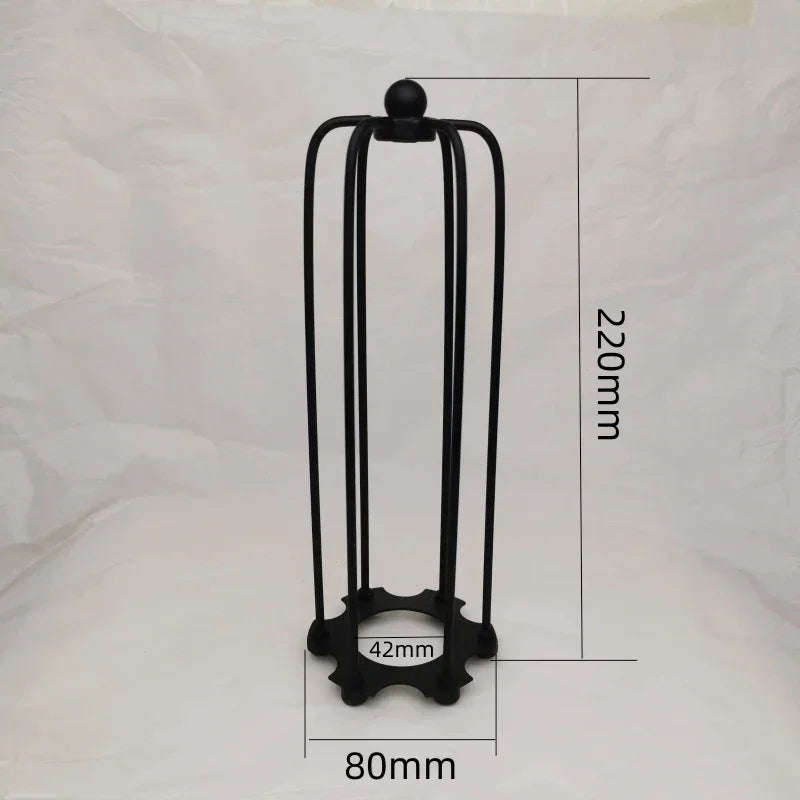 6 Styles Black Finished Iron Cage Lampshade
